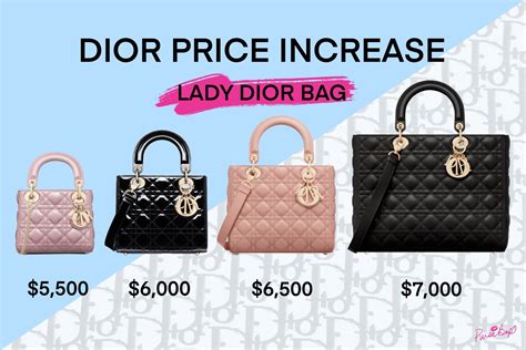 cheapest lady dior bag|lady dior euro price.